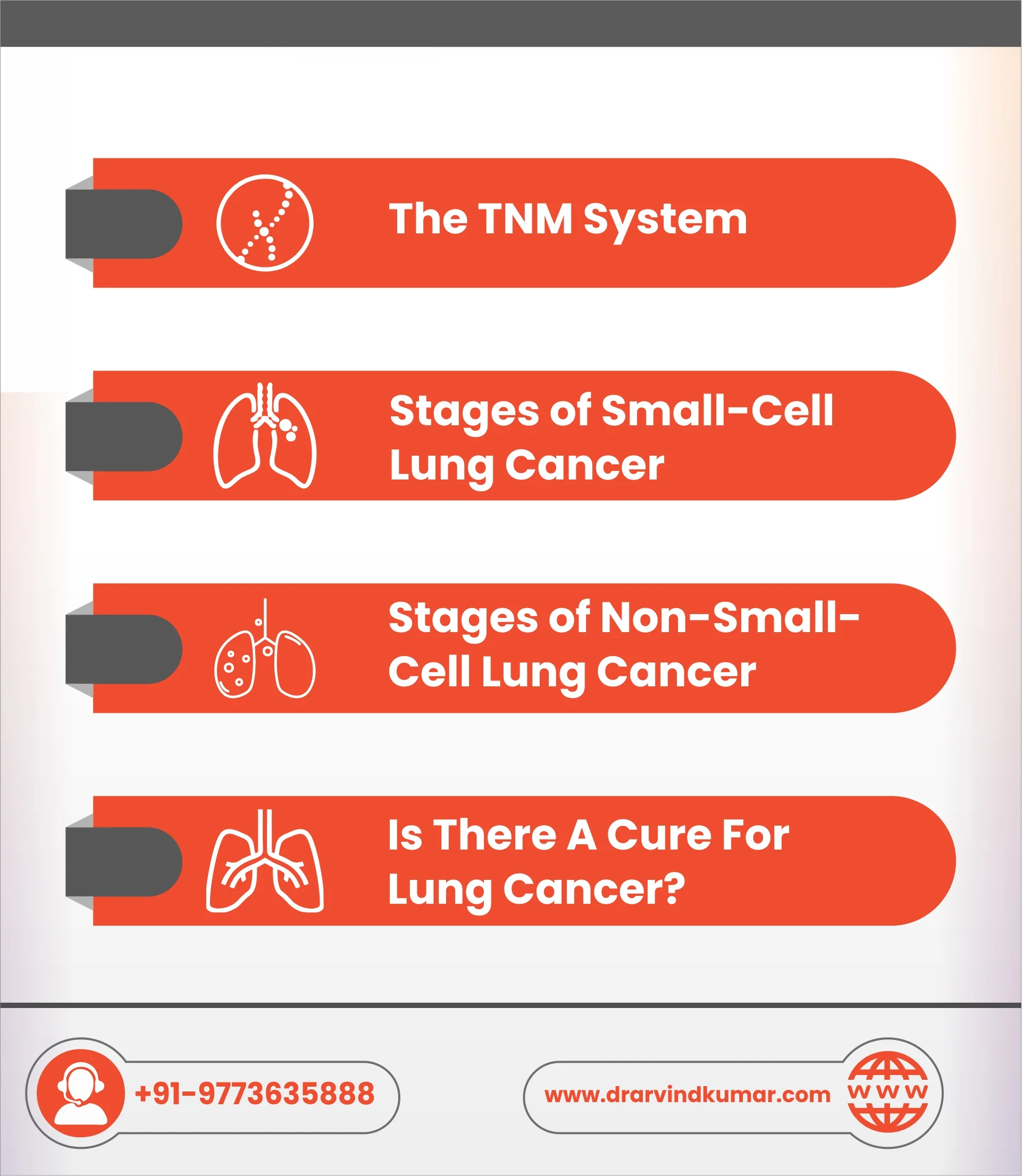 What stage of lung cancer is curable?